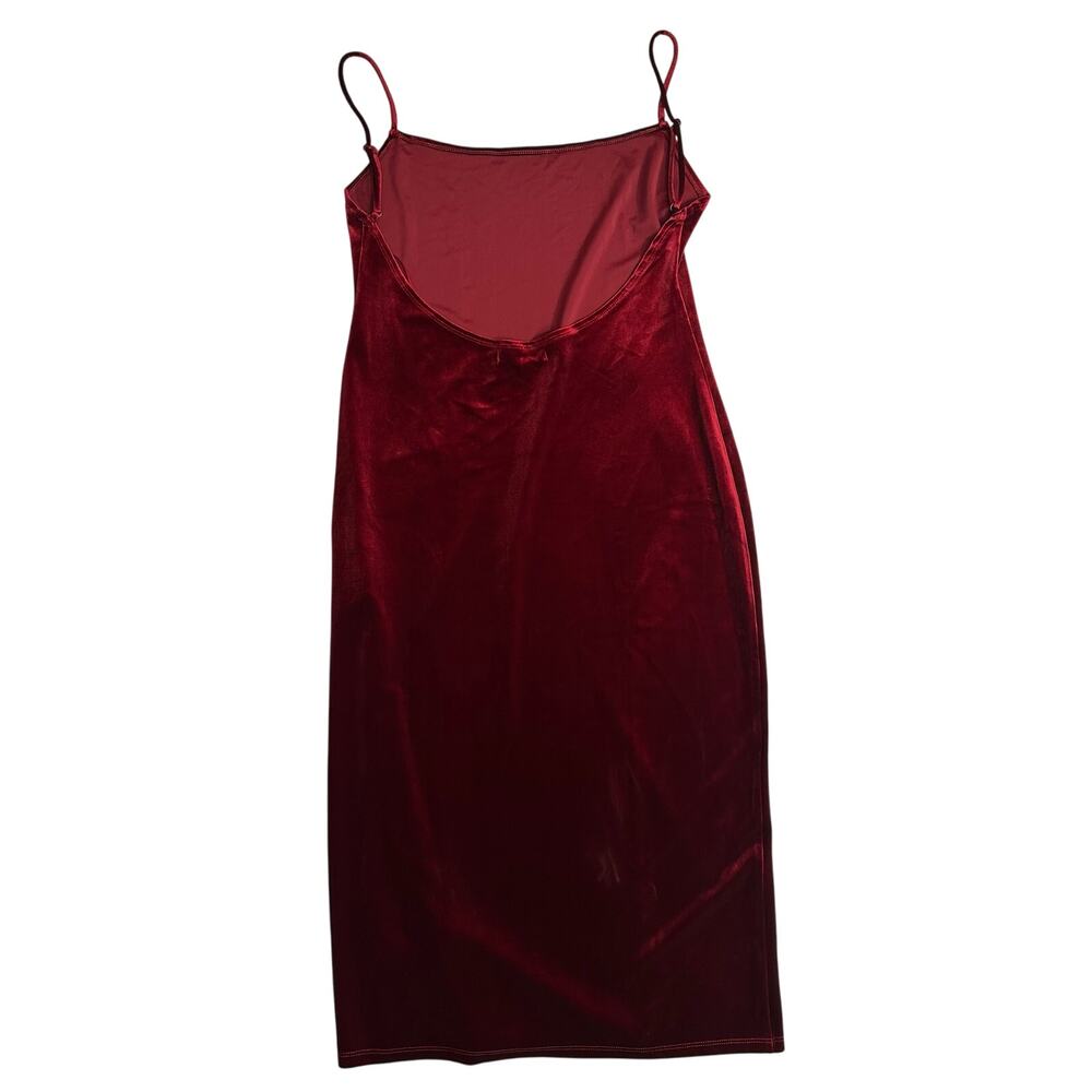 REFORMATION Midi Dress Merel Red Velvet New size XL - Picture 8 of 8